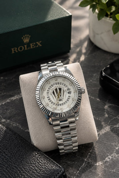 Rolex Stone Dial Luxury Men’s Watch – Unique Gemstone Edition