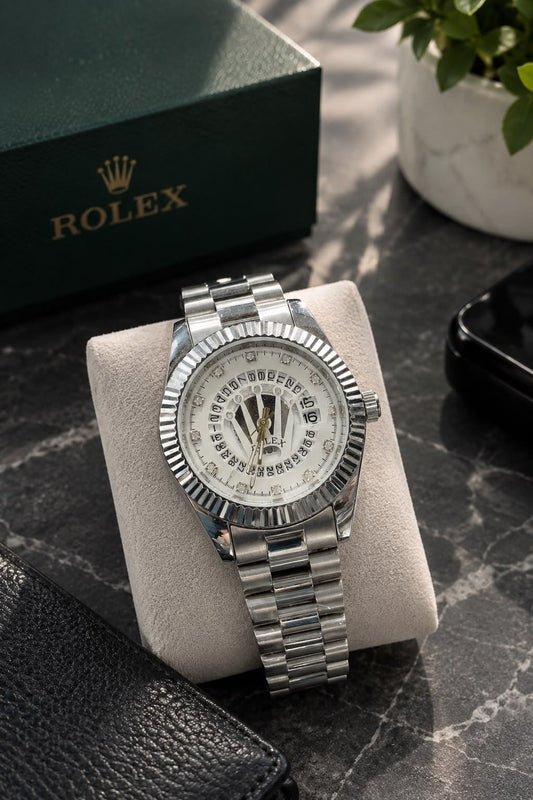 Rolex Stone Dial Luxury Men’s Watch – Unique Gemstone Edition
